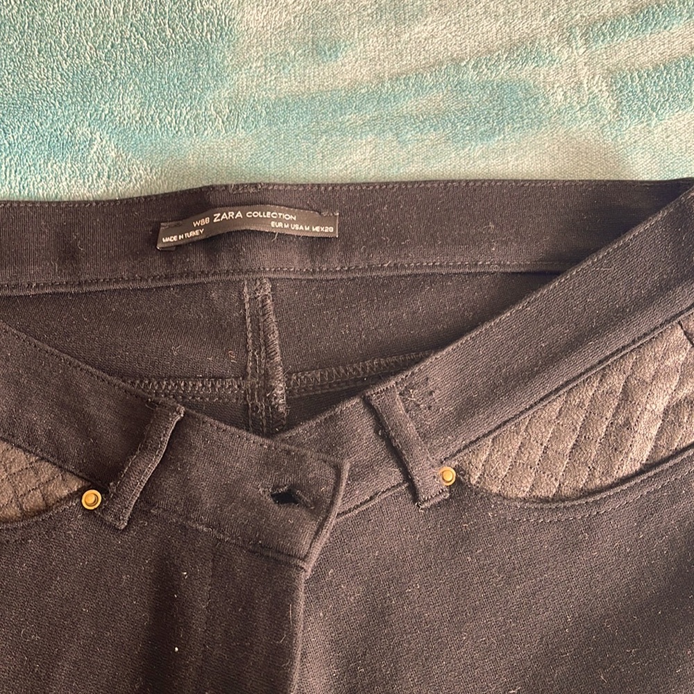 Zara denim tights! Like new!